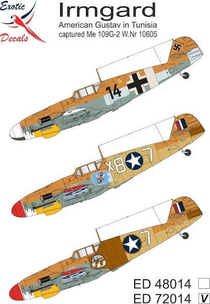 Irmgard - American Gustav in Tunisia - captured Me 109G-2 W.Nr.10605 ed48014
