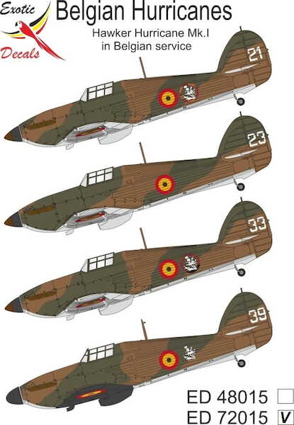 Belgian Hurricanes - Hawker Hurricane Mk.I in Belgian service ed48015