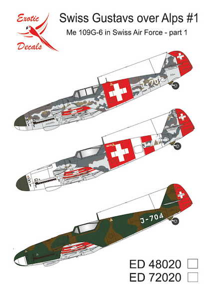 Swiss Gustavs over Alps #1 – Me 109G-6 in Swiss Air Force, part 1 ed48020