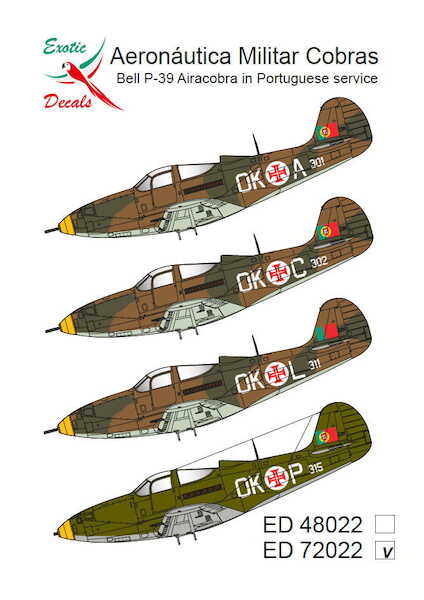 Aeronáutica Militar Cobras - Bell P-39 Airacobra in Portuguese service  ed48022