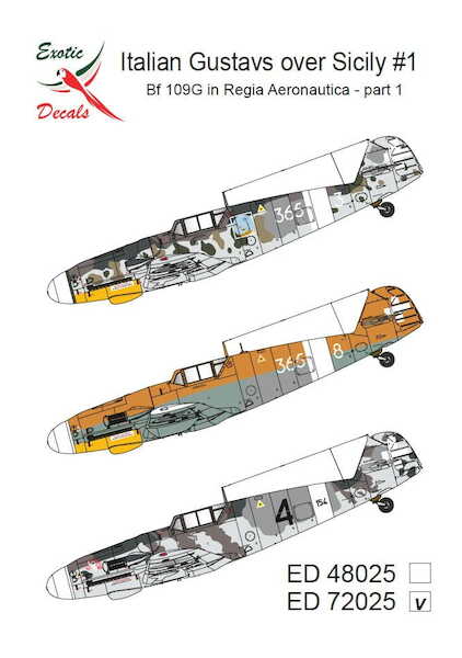 Italian Gustavs over Sicily #1 - Bf 109G in Regia Aeronautica - part 1 ed48025