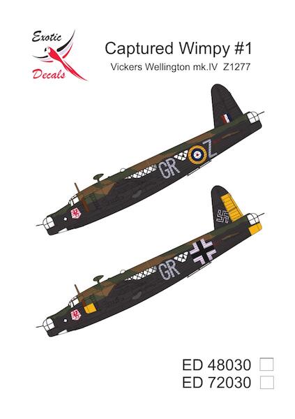 Captured Wimpy # 1, Vickers Wellington MKIV Z1277 ed48030