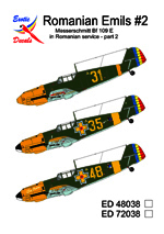 Romanian Emils #2,  Messerschmitt Bf109E in Romanian Service Part2  ed48038