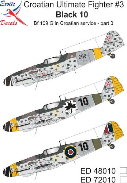 Croatian Ultimate Fighter #3 - Black 10 - Bf 109 G in Croatian service - part 3 ed72010