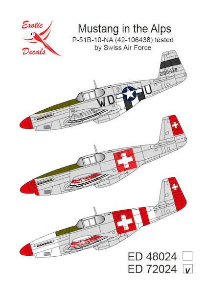 Mustang in the Alps - P-51B-10-NA (42-106438) tested by Swiss Air Force ed72024