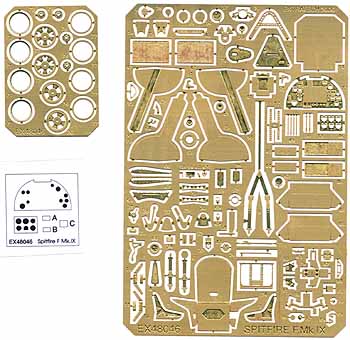 Spitfire MKIX Internal and external  detail set (Airfix)  EX48046