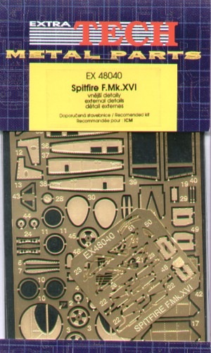 Supermarine Spitfire F MKXVI exterior (ICM) EXEX72024