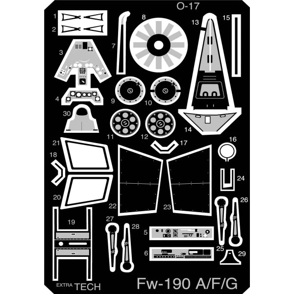 Focke Wulf FW190A/F/G Detail set O-17