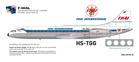 Se210 Caravelle (Thai International) FD14455