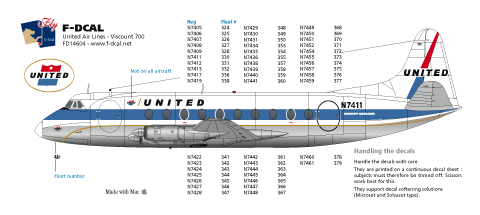 Viscount 700 (United) FD14604