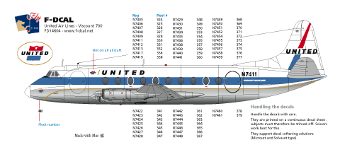 Viscount 700 (United)  FD14604