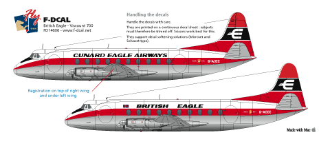 Viscount 400 (British Eagle)  FD14606