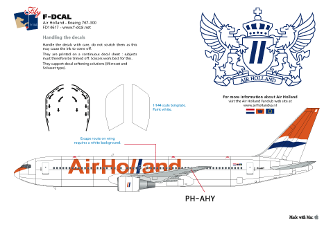Boeing 767-300 (Air Holland last scheme)  FD14617