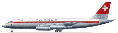 Convair CV990 (Swissair) FRP4018