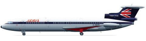 HS121 Trident 3B (BEA) FRP4034