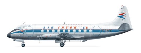 Viscount 700 (Air Inter)  FRP4049