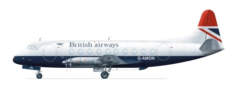 Viscount 700 (British Airways BA)  FRP4050