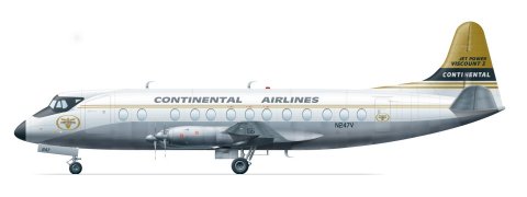 Viscount 800 (Continental)  FRP4055