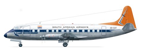 Viscount 800 (South African Airlines) FRP4057