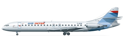 Caravelle 12 (Air Inter 90's) FRP4071