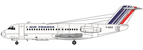 Fokker F28-4000 (Air France - Newer colours) FRP4087