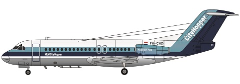 Fokker F28-4000 (NLM CityHopper) FRP4093