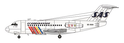 Fokker F28-1000 (SAS)  FRP4094