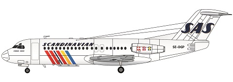 Fokker F28-4000 (SAS) FRP4095