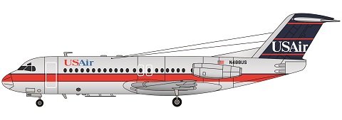 Fokker F28-4000 (USair) FRP4097