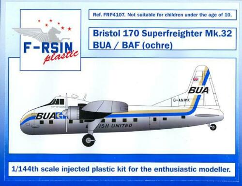 Bristol Superfreighter Mk.32 (BUA/BAF (ochre)  FRP4107