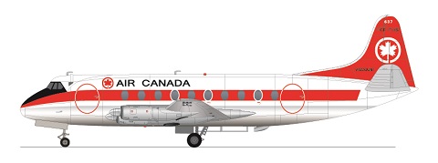 Viscount 700 (Air Canada) FRP4112