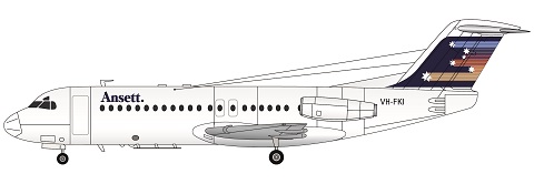 Fokker F28-4000 (Ansett)  FRP4118