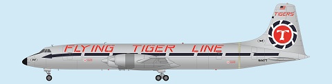 Canadair CL44 (Flying Tigers) FRP4121