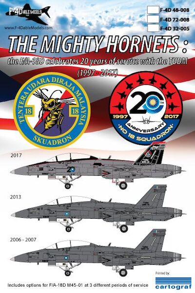 The Mighty Hornets: TUDM F/A-18D Hornet 20 years in service  F4D32-005