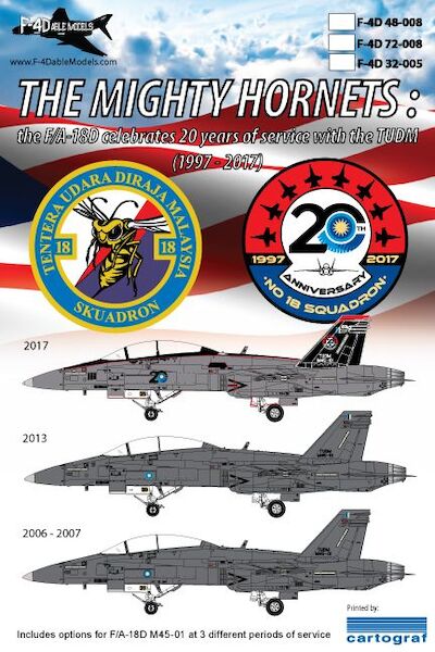The Mighty Hornets: TUDM F/A-18D Hornet 20 years in service F4D48-008