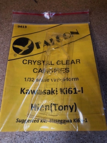 Canopy Kawasaki KI 61-I ''Hien "Tony" (Hasegawa) 9413