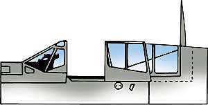 Curtis P40N Warhawk canopy (AMT/Ertl/Italeri) 9609