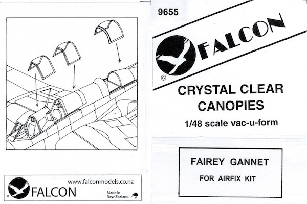 Fairey Gannet   Canopy  (Revell, Eduard)  SQ09655