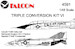 Triple Conversion Kit 6 (F4H-1 Phantom, F106B Delta dart, F105B Thunderchief) TRIPCON 6