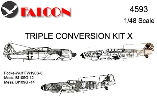 Triple Conversion Kit 10(ME109G-12,ME109G-14,FW190 TRIP 4593