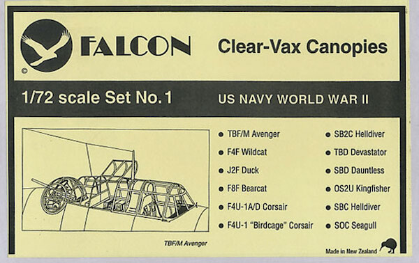 US Navy WW2 Clear vax canopies  VAX01