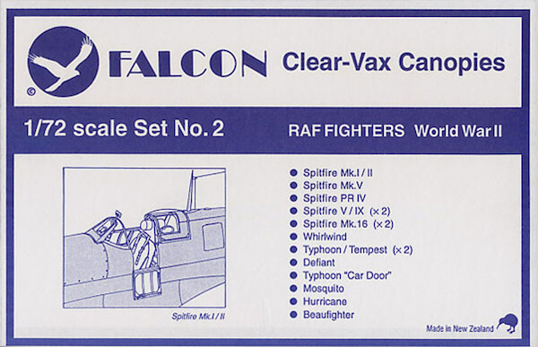 RAF Fighters WW2 Clearvax canopies VAX02