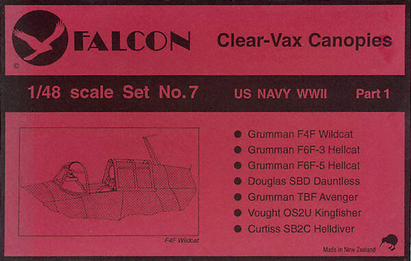 US Navy WW2 Clearvax Canopies  VAX07