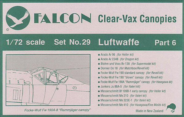 Luftwaffe Clearvax canopies part 6  VAX29
