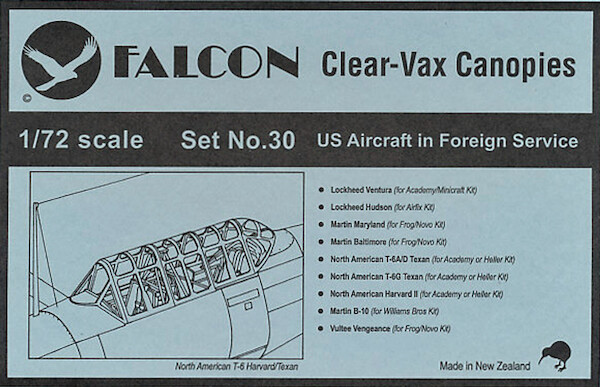 US Aircraft in foreign Service (T6, Baltimore, Maryland, Hudson, Ventura, B10, Vengeance)  VAX30