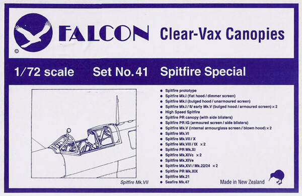 Spitfire special (Canopies from prototype to Seafire MK47) VAX41