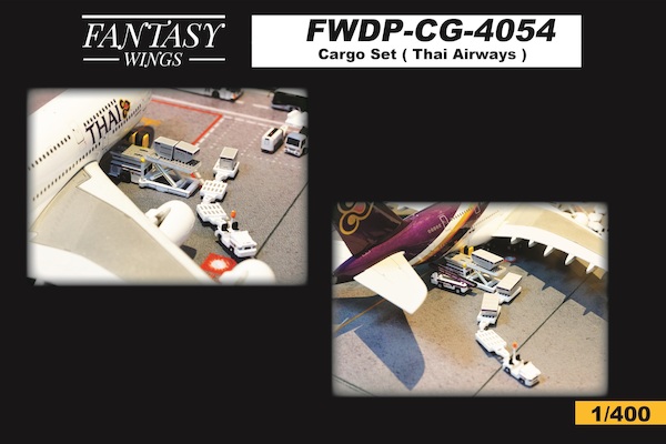 Airport Accessories Cargo add-on Set Thai Airways FWDP-CG-4054