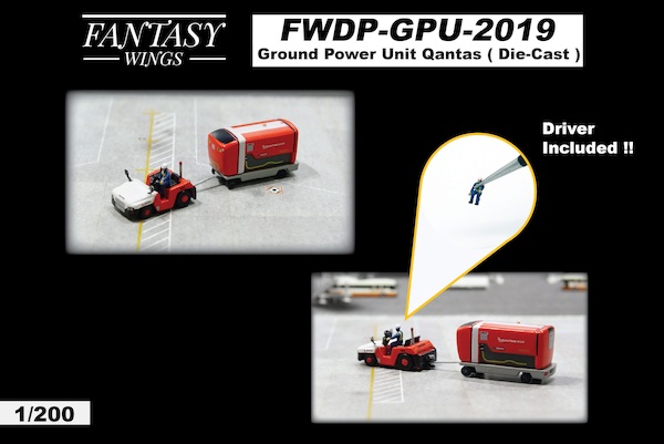 Airport Accessories Ground Power Unit Set Qantas  FWDP-GPU-2019