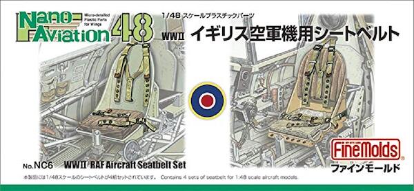 WWII RAF Aircraft Seatbelt set (4 sets Included) NC06