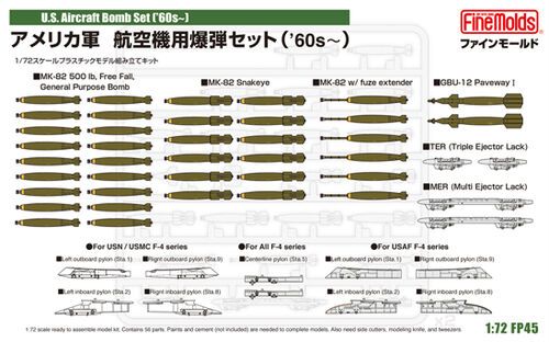 U.S. Aircraft Bomb Set ('60s - )  FP45